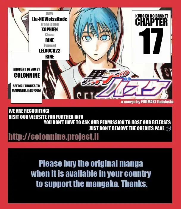 Kuroko no Basket Chapter 17 20